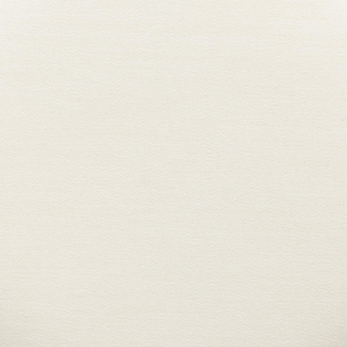 Dex Cream Upcycled Fabric Ottoman - Home And Beyond