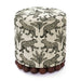 Dex Cream Leopard Jacquard Ottoman - Home And Beyond