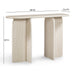 Clementine 48" Faux Travertine Console Table - Home And Beyond