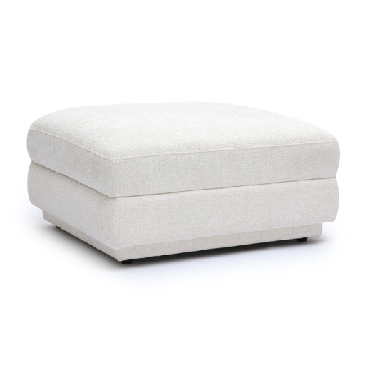 Perry Cream Performance Chenille Modular Ottoman - Home And Beyond