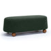 Jaine Forest Green Boucle Large Ottoman - Home And Beyond