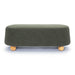 Jaine Forest Green Loose Mohair Large Ottoman - Home And Beyond