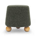 Jaine Forest Green Loose Mohair Ottoman - Home And Beyond