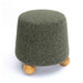 Jaine Forest Green Loose Mohair Ottoman - Home And Beyond