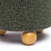 Jaine Forest Green Loose Mohair Ottoman - Home And Beyond
