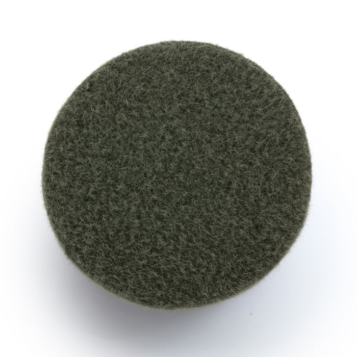 Jaine Forest Green Loose Mohair Ottoman - Home And Beyond