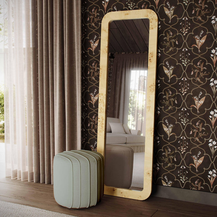 Pouch Mint Green Chenille Ottoman - Home And Beyond