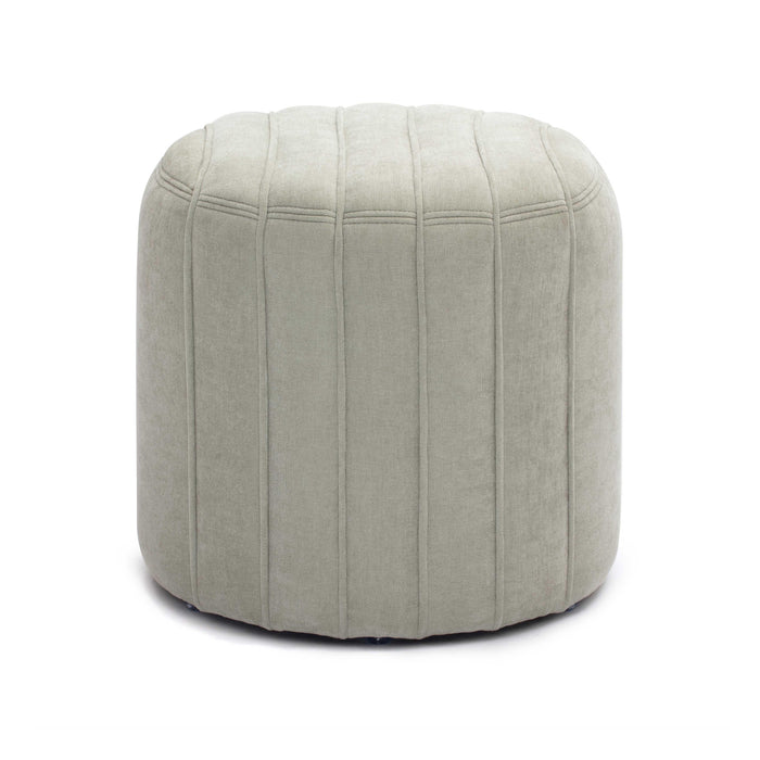 Pouch Mint Green Chenille Ottoman - Home And Beyond