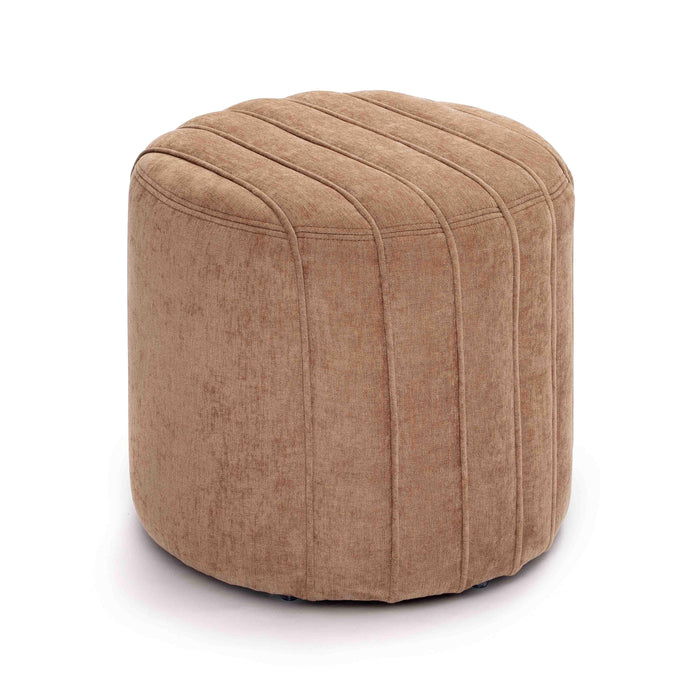 Pouch Rust Chenille Ottoman - Home And Beyond