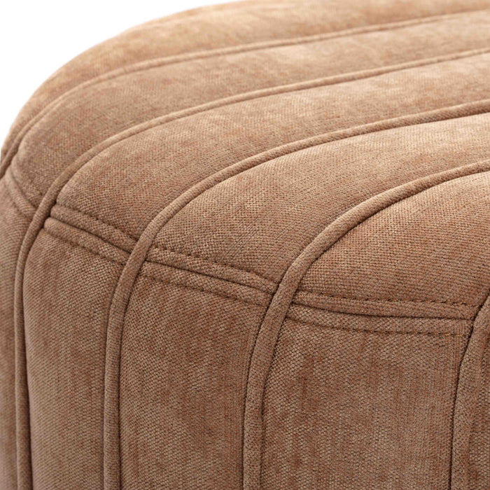 Pouch Rust Chenille Ottoman - Home And Beyond
