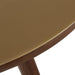 Oani Walnut and Glass Round Coffee Table - Home And Beyond