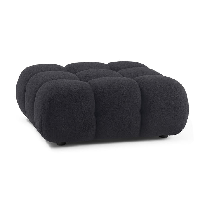 Calliope Performance Vegan Shearling Modular Ottoman - Home And Beyond
