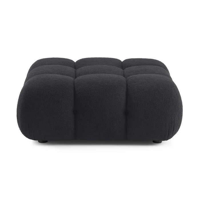 Calliope Performance Vegan Shearling Modular Ottoman - Home And Beyond