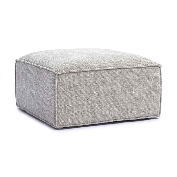 Mindy Performance Chenille Basketweave Ottoman - Home And Beyond
