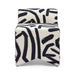 Pippa Black Brushstroke Print Contract Grade Accent Stool - Home And Beyond