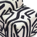 Pippa Black Brushstroke Print Contract Grade Accent Stool - Home And Beyond