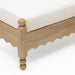 Thelma 56" Cream Performance Basketweave Bench - Home And Beyond