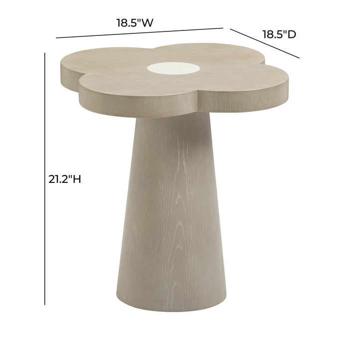 Allium Washed Ash Side Table - Home And Beyond