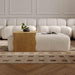 Spencer 54" Performance Basketweave Ottoman with Bridge Table - Home And Beyond