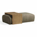 Spencer 54" Performance Basketweave Ottoman with Bridge Table - Home And Beyond