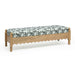 Thelma 56" Leopard Performance Jacquard Fabric Bench - Home And Beyond