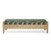 Thelma 56" Leopard Performance Jacquard Fabric Bench - Home And Beyond