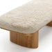 Ollie 56.5" Contract-Grade Straight Vegan Shearling Large Bench - Home And Beyond