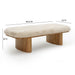 Ollie 56.5" Contract-Grade Straight Vegan Shearling Large Bench - Home And Beyond