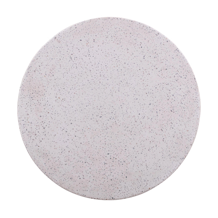 Terrazzo Light Speckled Side Table - UK - Home And Beyond
