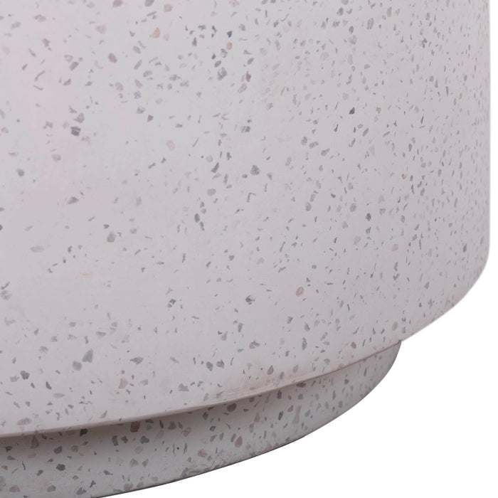 Terrazzo Light Speckled Side Table - UK - Home And Beyond