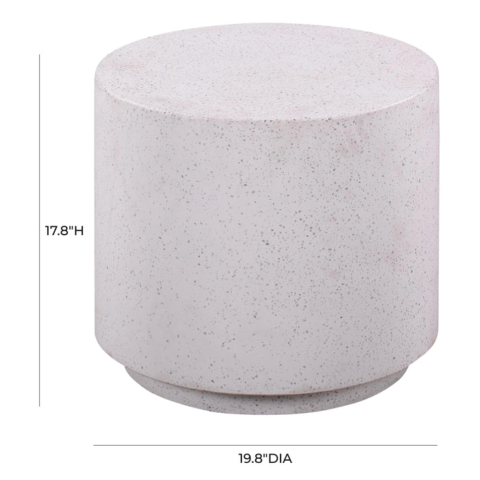 Terrazzo Light Speckled Side Table - UK - Home And Beyond