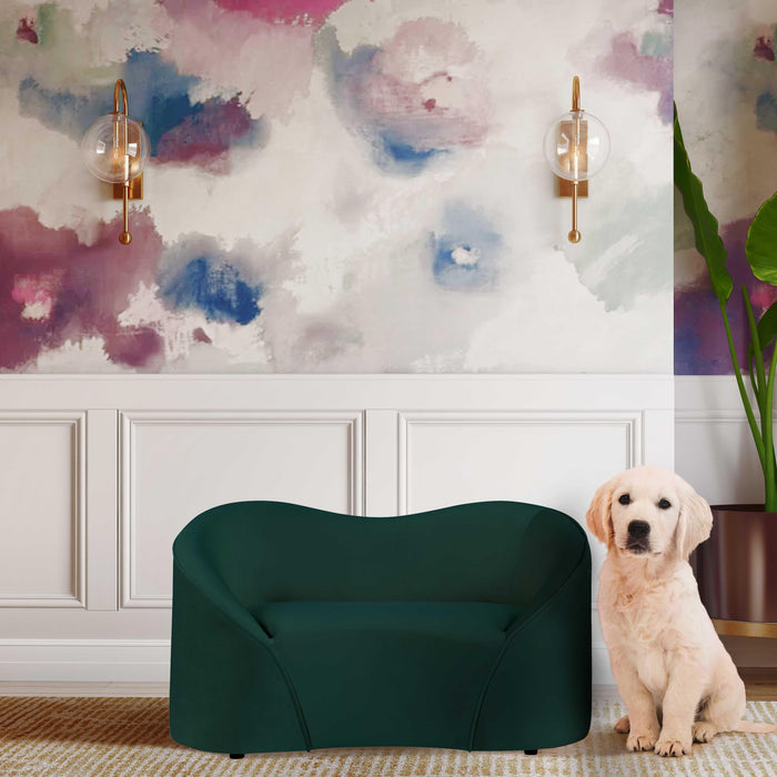 Poodle Forest Green Pet Bed - Home And Beyond