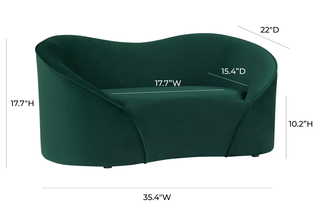 Poodle Forest Green Pet Bed - Home And Beyond