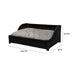 Poppy Black Rattan Small Pet Bed - Home And Beyond