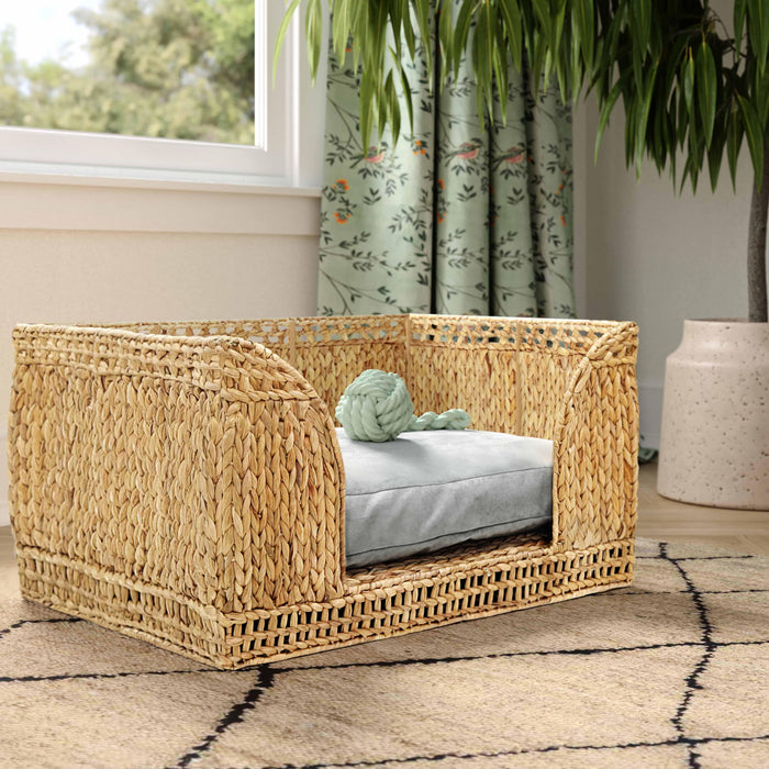 Milou Natural Rattan Small Pet Bed - Home And Beyond