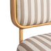 Dorine Striped Performance Linen &amp; Rattan Accent Chair - Home And Beyond