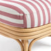 Dorine Striped Performance Linen &amp; Rattan Accent Chair - Home And Beyond