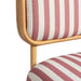 Dorine Striped Performance Linen &amp; Rattan Accent Chair - Home And Beyond
