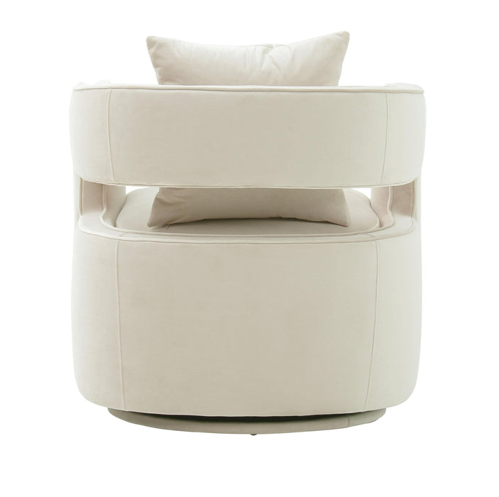 Kennedy Cream Swivel Chair - UK - Home And Beyond
