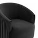 London Black Pleated Swivel Chair - UK - Home And Beyond