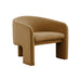 Marla Cognac Velvet Accent Chair - UK - Home And Beyond