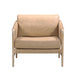 Chakka Tan Genuine Leather Accent Chair - UK - Home And Beyond
