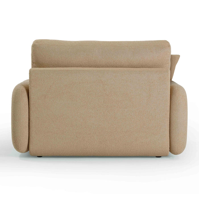 Rachelle Tan Boucle Lounge Chair - Home And Beyond