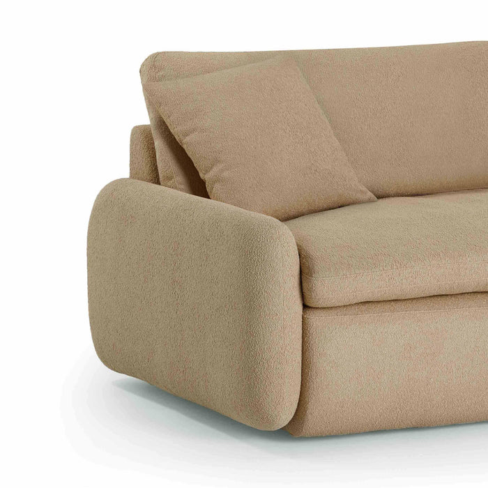 Rachelle Tan Boucle Lounge Chair - Home And Beyond