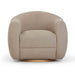 Judy Light Brown Boucle Swivel Chair - Home And Beyond
