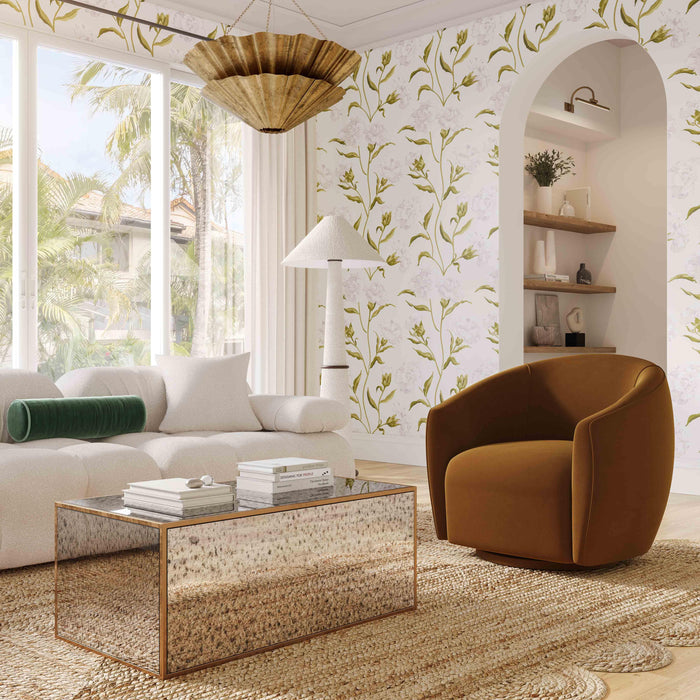 Jordan Cognac Velvet Swivel Chair - Home And Beyond