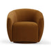 Jordan Cognac Velvet Swivel Chair - Home And Beyond
