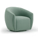Jordan Sea Blue Velvet Swivel Chair - Home And Beyond