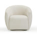 Jordan Cream Velvet Swivel Chair - Home And Beyond
