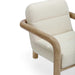 Bekah Cream Textured Weave Accent Chair - Home And Beyond